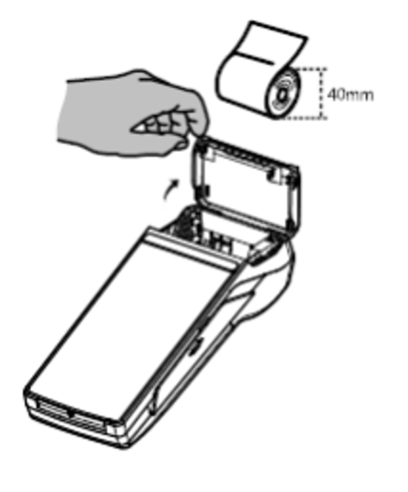 Replacing receipt paper Trust Payments